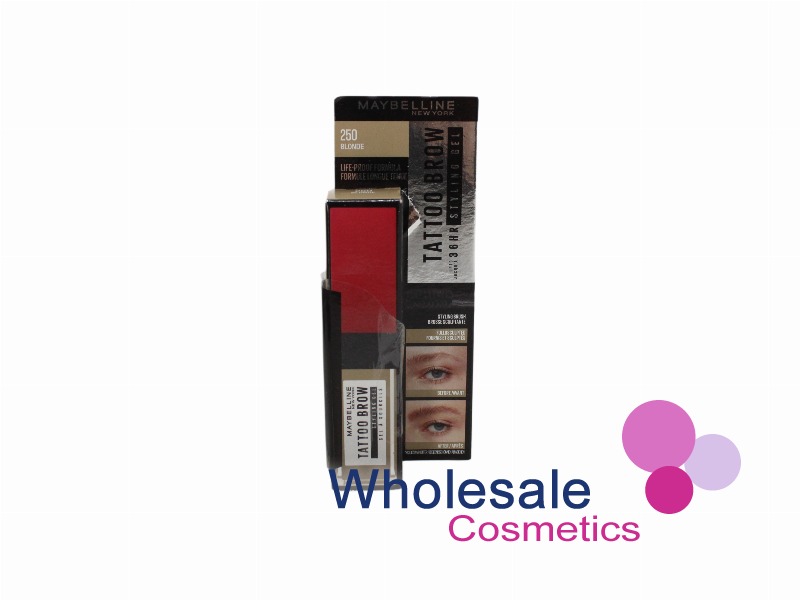 3 x Maybelline Tattoo Brow 36h Styling Gel - 250 BLONDE